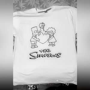 Custom Simpsons cartoon graphic t shirt